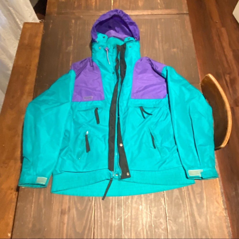 Vintage Teal Columbia Jacket